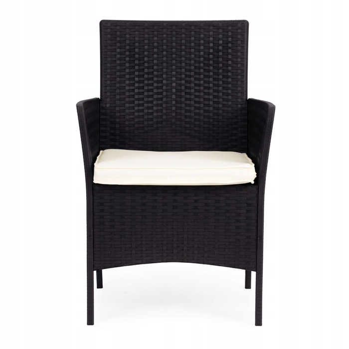 Комплект садових меблів MultiGarden із пластику, чорний, 3 предмети