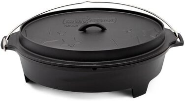 Набір голландської печі Grillfürst Dutch Oven BBQ Edition DO 9: чавунний котелок 8,5 л з підставкою, кришкою та аксесуарами