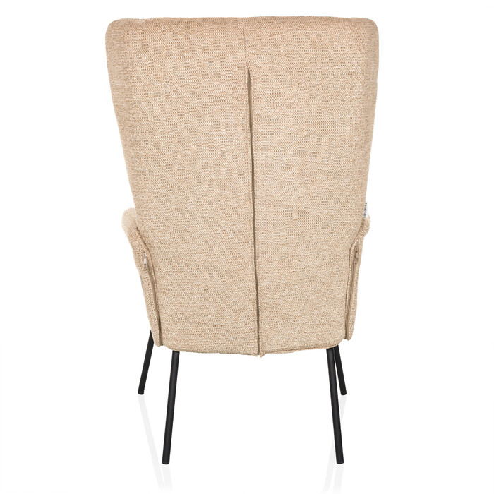 Крісло-релакс / Крісло-навушник HAVENIO, оббивка - тканина, колір - бежевий, від hjh LIVING