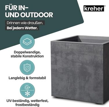 Плантажер Kreher XL Millennium: набір кольорів, імітація натурального каменю, 80 літрів, пластик