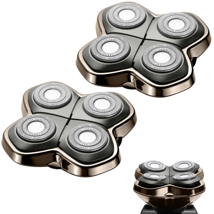 Запасні леза для голилки PRO 4, сумісні зі Skull Pitbull, Butterfly Kiss Pro та Palm, бритва для гоління голови чоловіча (2 шт.)