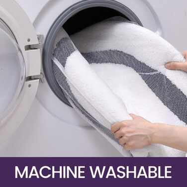 Килимок для ванної кімнати DEXI, 44 x 76 см, синій, неслизький, машинне прання, вбираючий, овальний