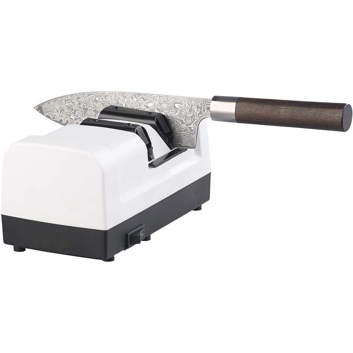 Електричний професійний точило для ножів Rosenstein & Söhne з алмазним диском, грубе та тонке точіння, 60 Вт