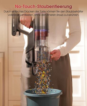 Бездротовий акумуляторний пилосос UNINELL HOME 50000Pa, 580W, 70 хвилин, LED-дисплей, антизаплутана щітка, для твердих поверхонь, килимів, шерсті тварин