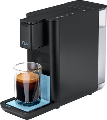 Кавомашина Tchibo Qbo ICONIC Pantone™ Premium з 16 капсулами для еспресо, кави та кави Grande, компактний інноваційний дизайн, колір Sky Blue + 16 капсул