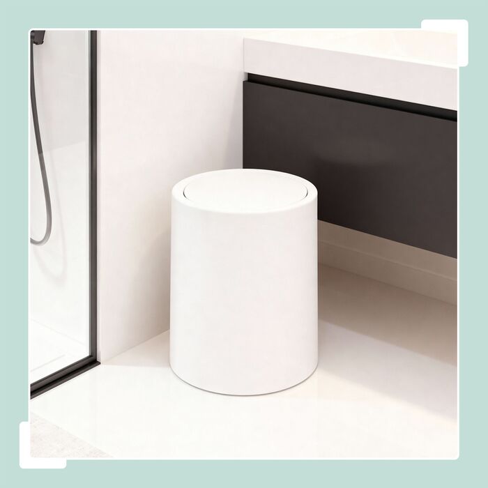 Відро для сміття Relaxdays з кришкою-качалкою, 13 літрів