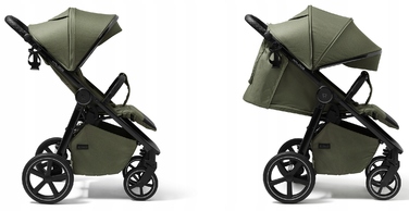 Дитячий прогулянковий візок 4BABY Xplode, зелений, алюмінієвий, з можливістю компактного складання