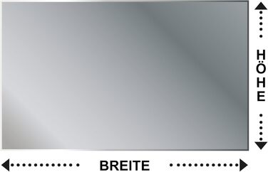 Дзеркало для ванної кімнати Sarar Vittoria з LED-підсвічуванням 80x70 см, Made in Germany