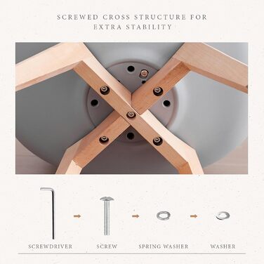 Набір обідніх стільців 6 шт., масивні дерев'яні ніжки, знімні подушки, кухонні стільці, сучасний дизайн (сірий)