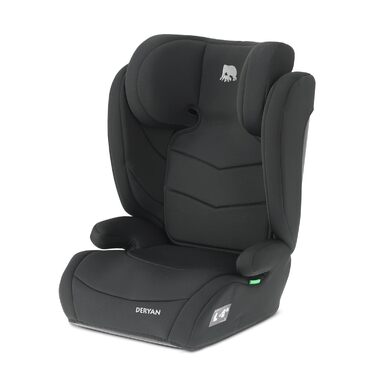 Автокрісло Deryan Charlie i-Size 100-150 см, 9-36 кг, 3.5-12 років, Чорне - з ременями безпеки, регульований підголівник, бічний захист