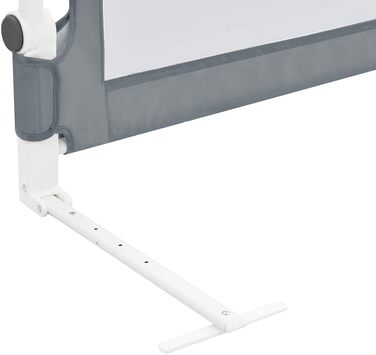 Бортик для ліжка дитячого vidaXL 150x42 см сірий, захист від випадання для малюків та дітей