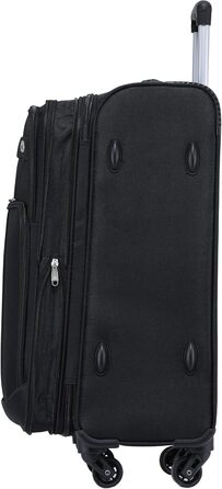 Набір валіз Beibye: великий, середній, маленький з замком, чорний (M+L+XL)