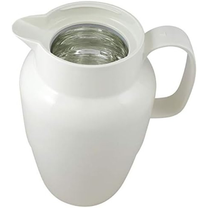 Термос Helios Mondo Push з нержавіючої сталі, 1,3 л, білий