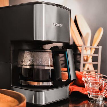 Кавомашина Cecotec Coffee 56 Heat: 1.3л, 12 чашок, LCD, нержавіюча сталь, програмування, захист від крапель, автоматичне відключення
