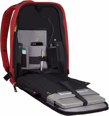 Рюкзак для ноутбука Samsonite Securipak 15.6'', 17 л, червоний (Garnet Red)