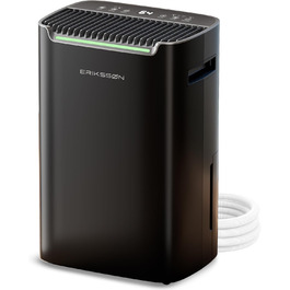 Електричний осушувач повітря з LED-дисплеєм, таймером та захистом від дітей | Здатний видалити 16л вологи на добу | Для приміщень до 70м² | Енергоефективний осушувач з датчиком вологості | Білий (20л - Чорний)