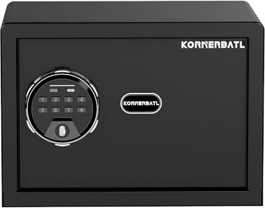 Сейф з відбитком пальця з LED-підсвічуванням – біометричний сейф з тихим відкриванням, підсвічуванням клавіатури, нержавіюча сталь, захист від викрадення