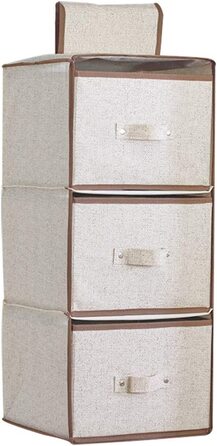 Підвісна шафа-органайзер Adou з 3 полицями, 3 висувними ящиками, для підвішування, розкладний, шафи-стелажі для зберігання речей, полотняний підвісна шафа з висувними ящиками для одягу і светрів 3 висувних ящика-3 полиці