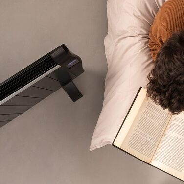 Електричний конвектор Cecotec ReadyWarm 2500 Thermal: 1800 Вт, алюміній, LCD, 3 режими, таймер, Slim, захист Overprotect, білий (8 елементів, чорний)