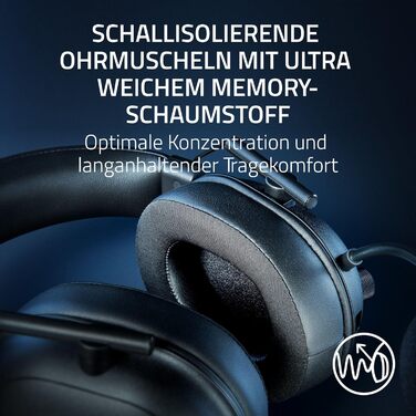 Razer BlackShark V2 HyperSpeed: Бездротові ігрові навушники для ПК (280г, мікрофон HyperClear, драйвер TriForce Titanium 50 мм, Bluetooth, чорний)