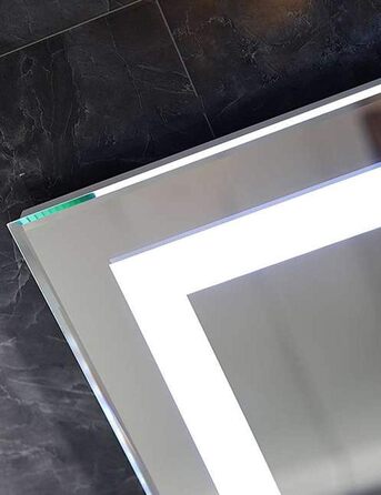 LED дзеркало Badspiegel GS084N з підсвічуванням (80 x 60 см, сенсорний вимикач, холодне біле світло)