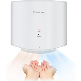 Електричний автоматичний сушар для рук настінний, 1200W (білий)