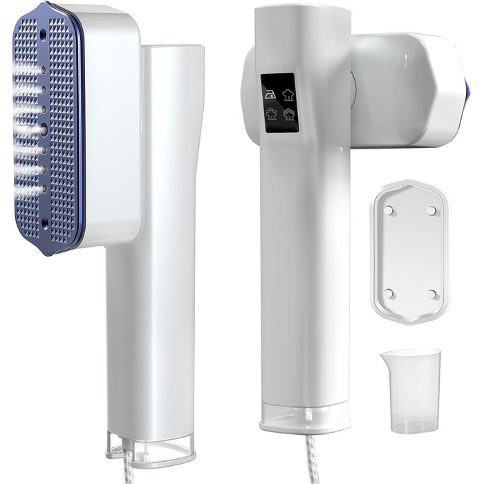 Портативний відпарювач для подорожей 2-в-1, відпарювач для одягу, білий