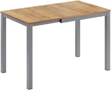 Розсувний стіл Vicco Esstisch Granny, дуб/сірий, 120 x 70 см, розтягується до 80-120 x 76 x 70 см