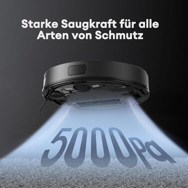 Робот-пилосос Ultenic D10 з функцією миття 3 в 1, потужність 5000Pa, LiDAR-навігація, керування через додаток, ідеальний для шерсті тварин, килимів та твердих підлог