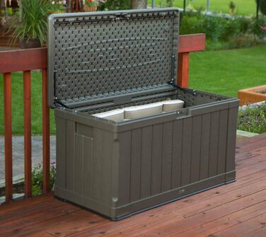 Садовий ящик Lifetime 60089 Ultra-Resistente 127x64x67 см коричневий UV100 - пластиковий контейнер для саду