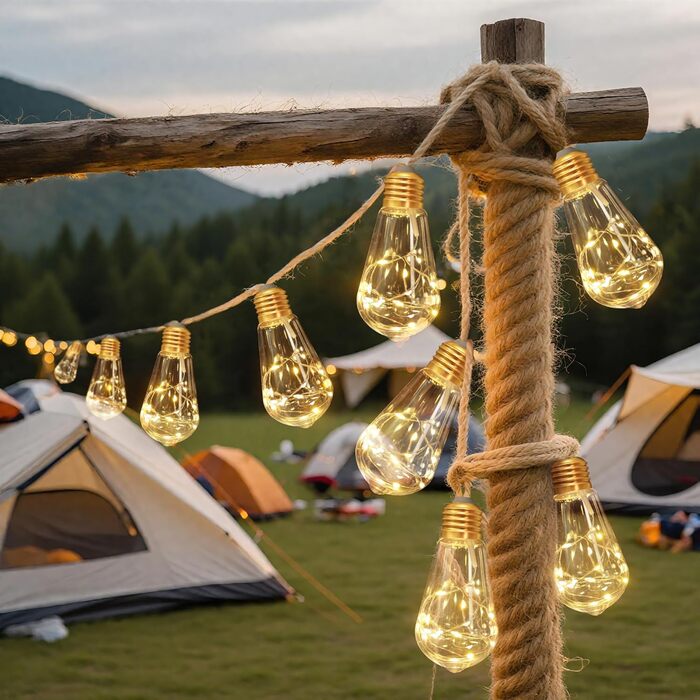 LED-гірлянда сонячна зовнішня 10м, 16+1 G40, диммування, 3 режими, пульт дистанційного керування, вологостійка, тепле світло, для саду, балкону, декору