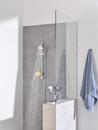 Змішувач для ванни Grohe BauEdge, хром, з перемикачем душ/ванна, 23334000