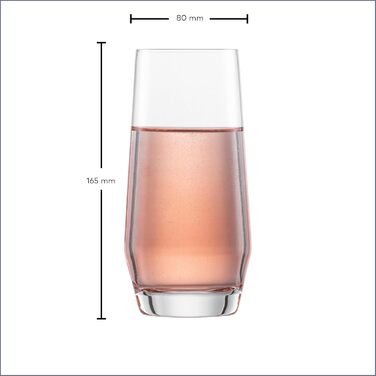 Набір для романтичного вечора Zwiesel Glas Date Night Pure (4 шт.): келихи для шампанського (297 мл) та червоного вина (540 мл), Tritan®-кришталь, Made in Germany