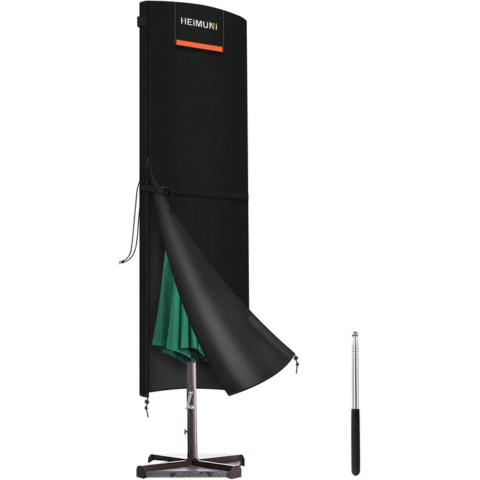 Чохол для парасольки/перголи, 3-5 м, великий захисний чохол від сонця, вітру та снігу. Захист від УФ-променів, розмір 220x50/50 см.