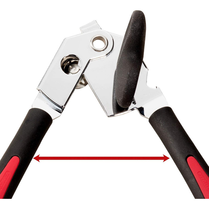 Відкривачка для банок Westmark Zangendosenöffner з відкривачем кришок та пляшок, 22 см, сталь/пластик, Gallant Super, чорний/червоний, 29412260