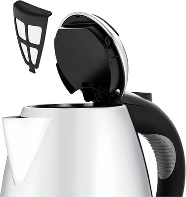 Електричний чайник WMF Stelio 1,7л з фільтром від накипу, нержавіюча сталь, матове покриття, підсвітка рівня води