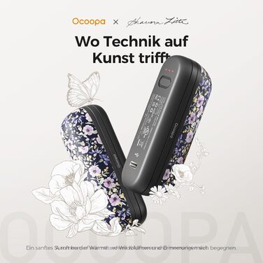 Грілки для рук OCOOPA UT2S Mini, 5200mAh, 2 шт. - Магнітні електричні грілки для рук, багаторазові, для кемпінгу та активного відпочинку