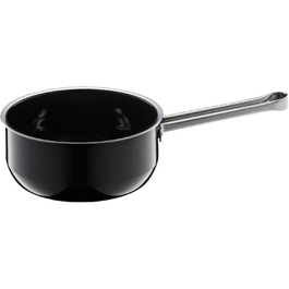 Каструля WMF Fusiontec Essential, 16 см, без кришки, 1,3 л, нержавіюча сталь, високотехнологічна кераміка, стійка до подряпин, без покриття, чорна, Made in Germany