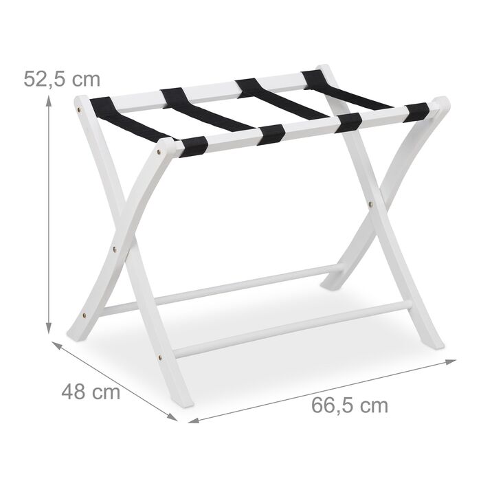 Підставка для валізи клапана, дерево Relaxdays