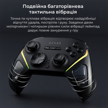 Бездротовий геймпад Ajazz GP100 Black (GP100-B)