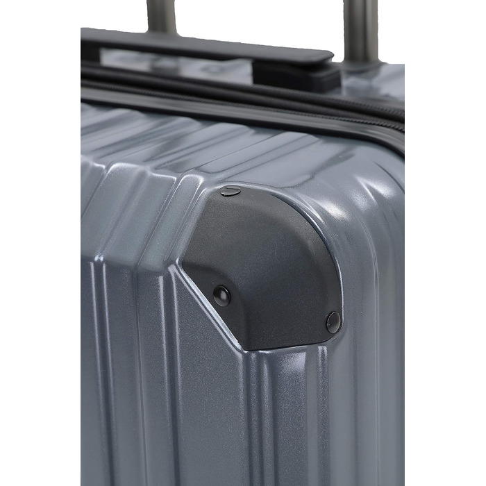 Чемодан з TSA-замком Münicase M816, розширювана фуртура, телескопічна ручка, 4 колеса, жорсткий корпус (Сірий, маленький)