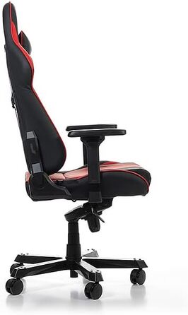 Геймерське крісло DXRacer King K99, шкірозамінник, чорно-червоне, до 200 см