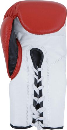 Боксерські рукавички Benlee зі шкіри Newton (10 унцій л, червоний / білий / чорний)