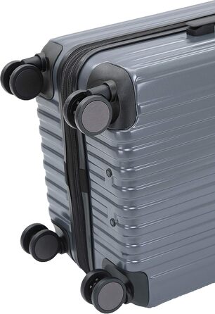 Чемодан з TSA-замком Münicase M816, розширювана фуртура, телескопічна ручка, 4 колеса, жорсткий корпус (Сірий, маленький)