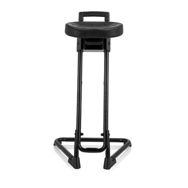 Крісло для роботи TOP WORK 32 з м'яким сидінням з піни PU, металевим каркасом, чорного кольору - hjh OFFICE