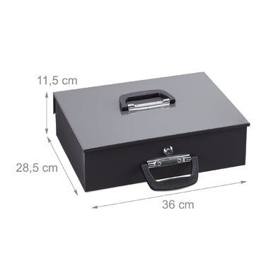 Relaxdays Касова скринька з підспівачем для євро-монет