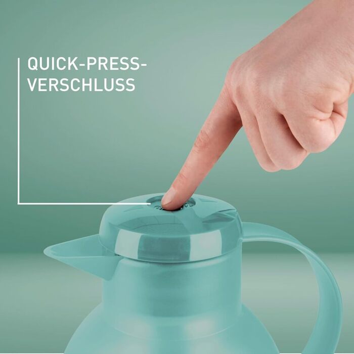 Термос Emsa Samba 1,5 л з ізоляцією Quick Press - 12 год гарячим, 24 год холодним