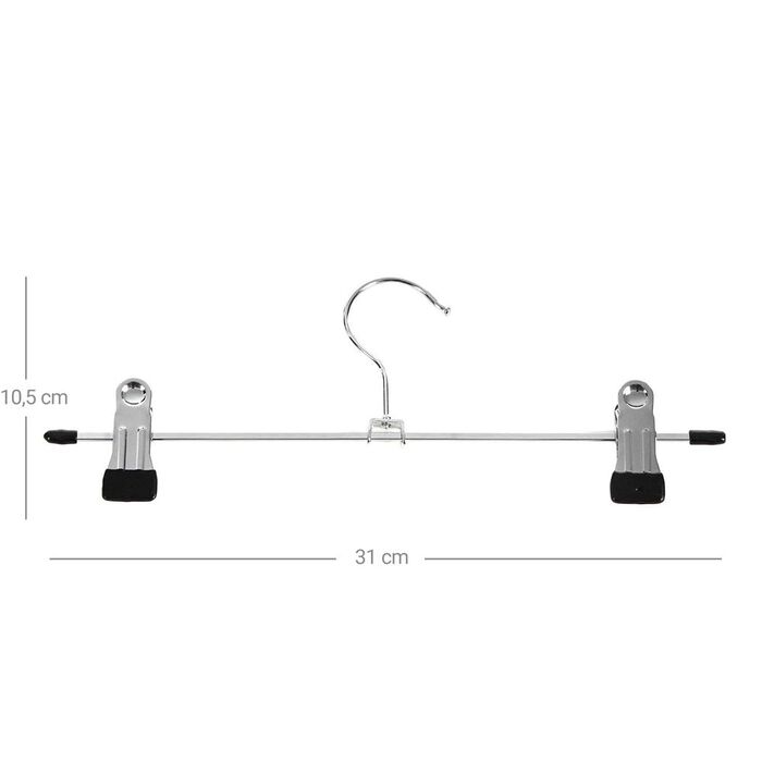 Протиковзка вішалка для брюк з кліпсами - 20