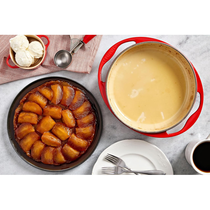 Форма для перевернутого пирога Tatin Le Creuset, чавун, 25 см, 2.6 л, для всіх типів плит, включаючи індукційну, 20129280602460 (Офенрот)