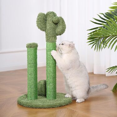 Ські основи кактусова кішка дряпає потрійні стовпи з бовтається м'ячем, великі, 27 дюймів